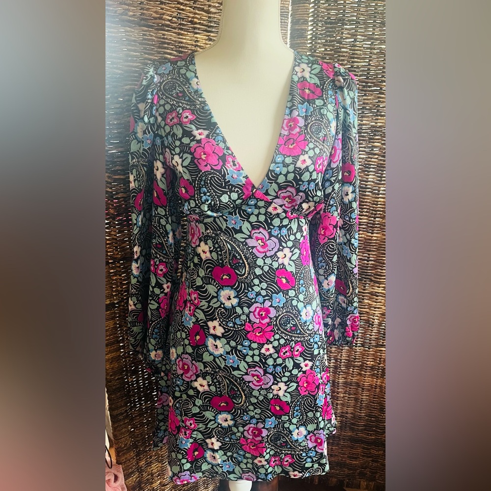 Nasty Gal Multicolor Floral Dress